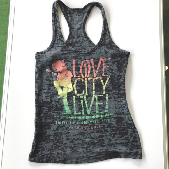 Love City Live Black/charcoal tank, S - Picture 2 of 11